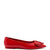 Lee Amore Flat In Scarlet Leather