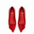 Lee Amore Flat In Scarlet Leather