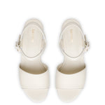 Miso Platform Strap Sandal In Ivory Leather