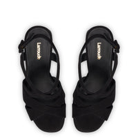 Bee Sandal In Black Suede