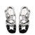 Bee Sandal In Silver Specchio