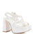 Bee Sandal In White Patent Leather