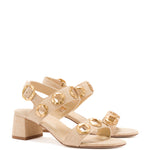 Milan Sandal In Beige Raffia