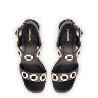 Milan Sandal In Black Leather