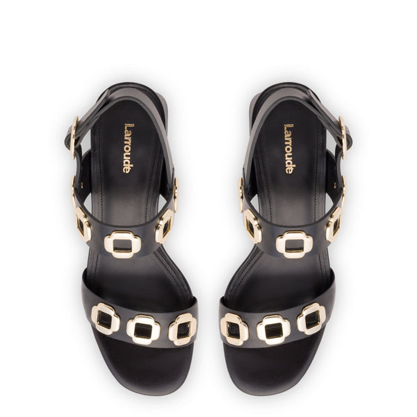 Milan Sandal In Black Leather