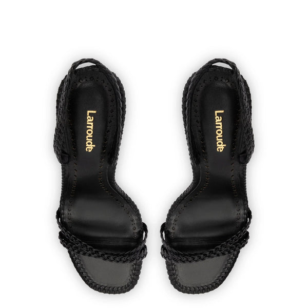 Annie Sandal In Black Leather