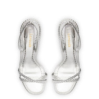 Annie Sandal In Silver Metallic Leather