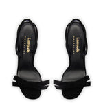 Larroudé x Markarian Sandal In Black Suede