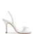 Larroudé x Markarian Bridal Sandal In White Satin