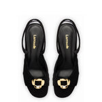 Mayfair Sandal In Black Suede