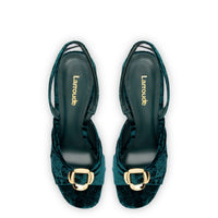 Mayfair Sandal In Jungle Velvet