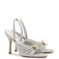 Mayfair Sandal In Silver Lurex