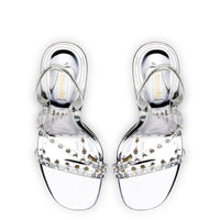 Annie Sandal in Silver Specchio with Swarovski® Crystals