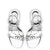 Annie Sandal in Silver Specchio with Swarovski® Crystals