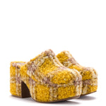 Miso Platform Clog In Dijon Plaid Shearling