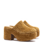 Miso Platform Clog In Latte Velvet