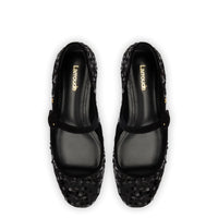 Blair Ballet Flat In Black Sequins