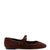 Blair Ballet Flat In Brown Suede