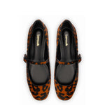 Blair Ballet Flat In Leopard Print Calf Hair