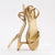 Mini Annie Sandal In Gold Metallic Leather