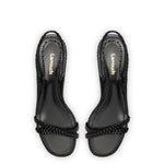 Mini Annie Sandal In Black Leather