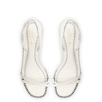 Mini Annie Sandal In White Leather