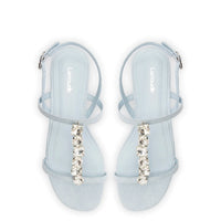 Calypso Flat Sandal In Maya Denim and Crystals