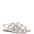 Harmony Flat Sandal In Silver Specchio