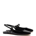 Georgina Ballet Flat In Black Patent Leather