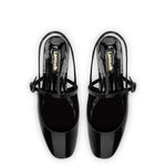 Georgina Ballet Flat In Black Patent Leather