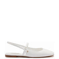 Georgina Ballet Flat In White Patent Leather