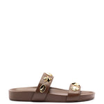 Madison Slide In Brown Leather