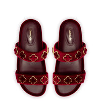 Milan Piccolo Slide In Wine Velvet