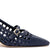 Ines Macrame Pump In Navy Leather