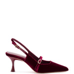 Ines Pump In Wine Velvet