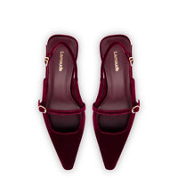 Ines Pump In Wine Velvet