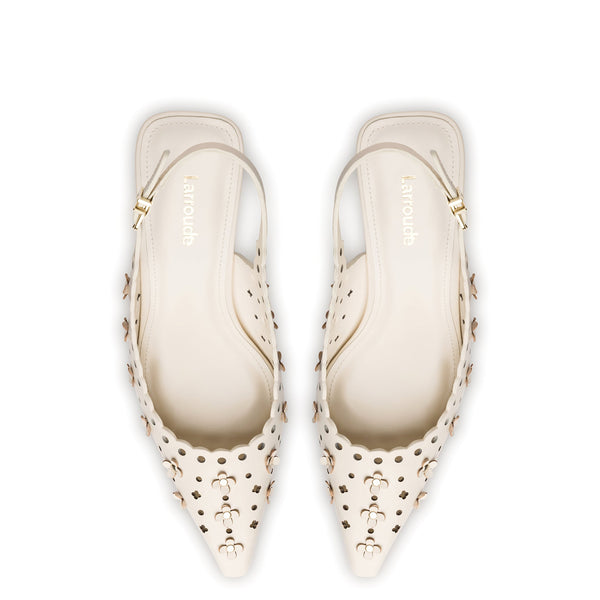 Jasmine Pump In Ivory Leather