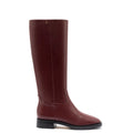 Anne Boot In Burgundy Leather