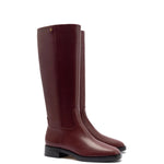 Anne Boot In Burgundy Leather