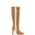 Cindy Hi Faux Fur Boot In Peanut Suede and Natural Shearling