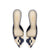 Flora Pump In Navy and Ivory Leather