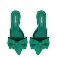 Mini Elle Pump In Emerald Fabric