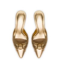 Mini Valerie Pump In Gold Metallic Leather