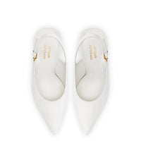 Larroudé x Altuzarra Pump In White Patent Leather