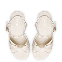 Vivienne Platform Sandal In Ivory Leather