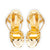 Amore Sandal in Gold Specchio