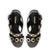 Milan Hi Sandal In Black Leather