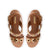 Milan Hi Sandal In Caramel Leather