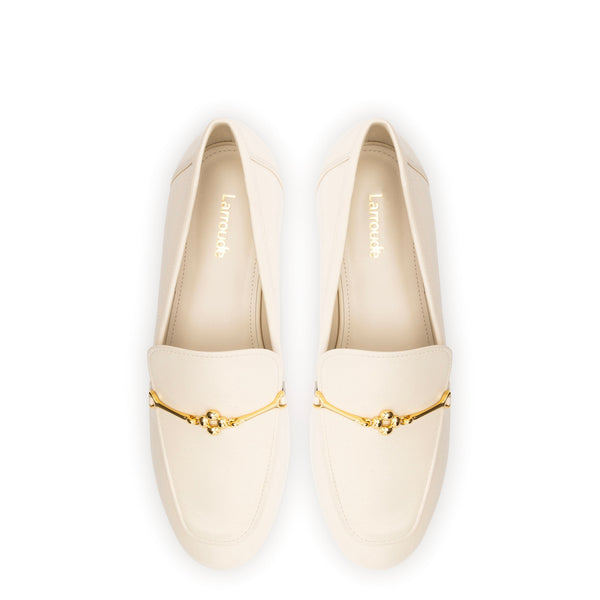 Katherine Loafer In Ivory Leather