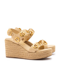 Milan Espadrille In Beige Raffia